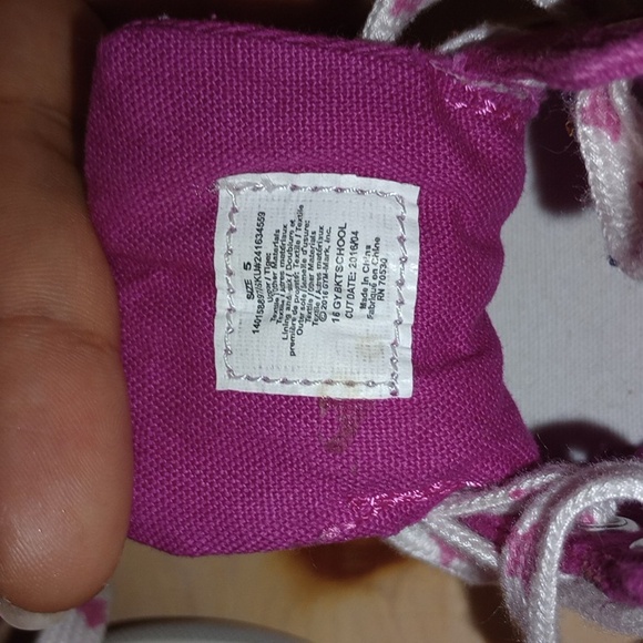 Glitter and Canvas Hightop Sneakers - Picture 7 of 9